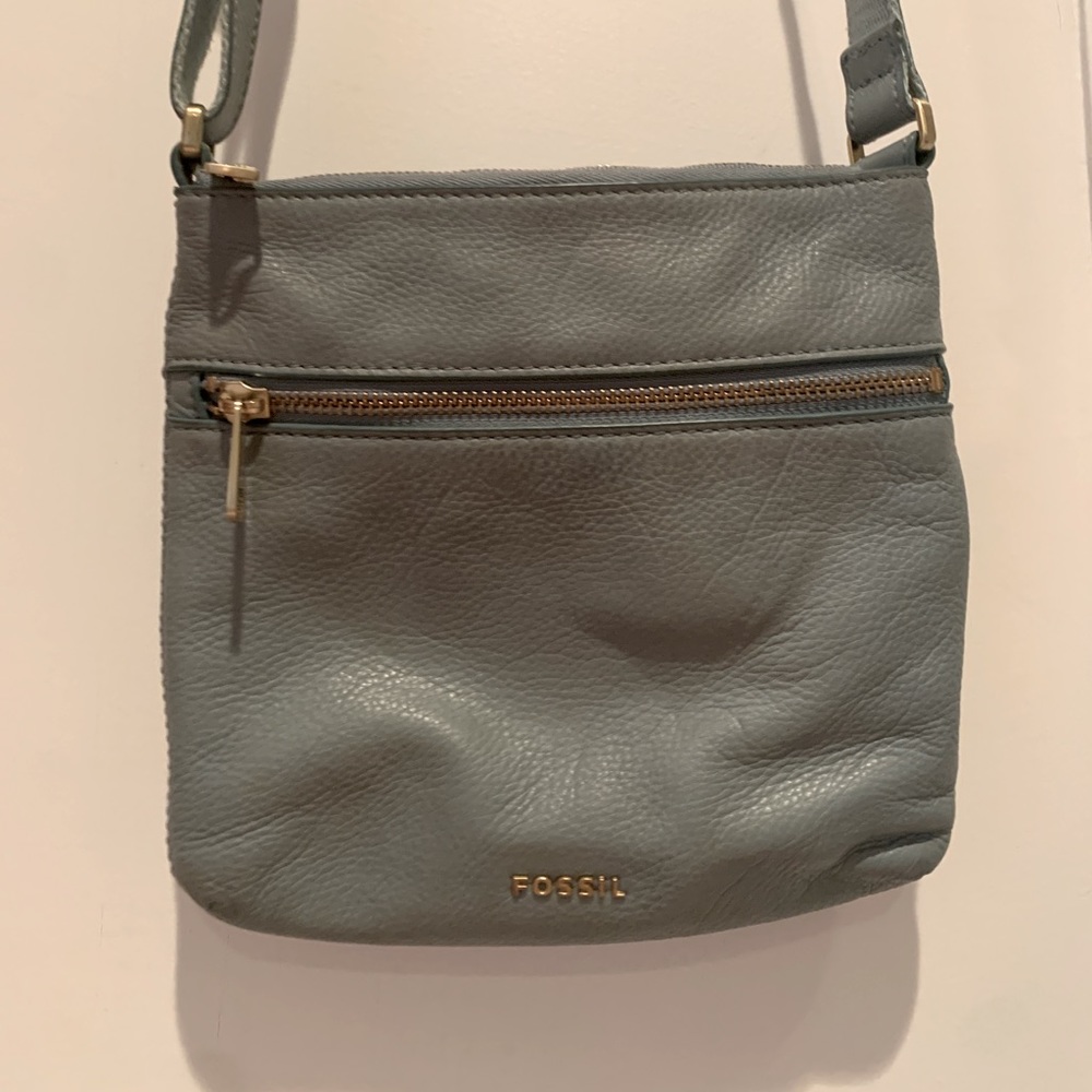 Vintage leather Fossil shoulder bag